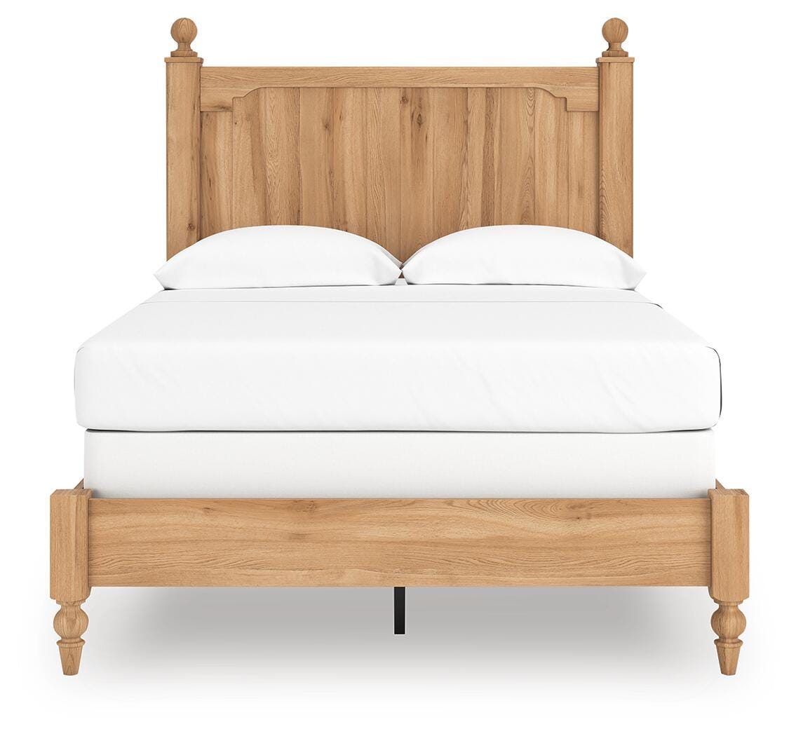 Aleaport Full Panel Bed with Mirrored Dresser and Nightstand