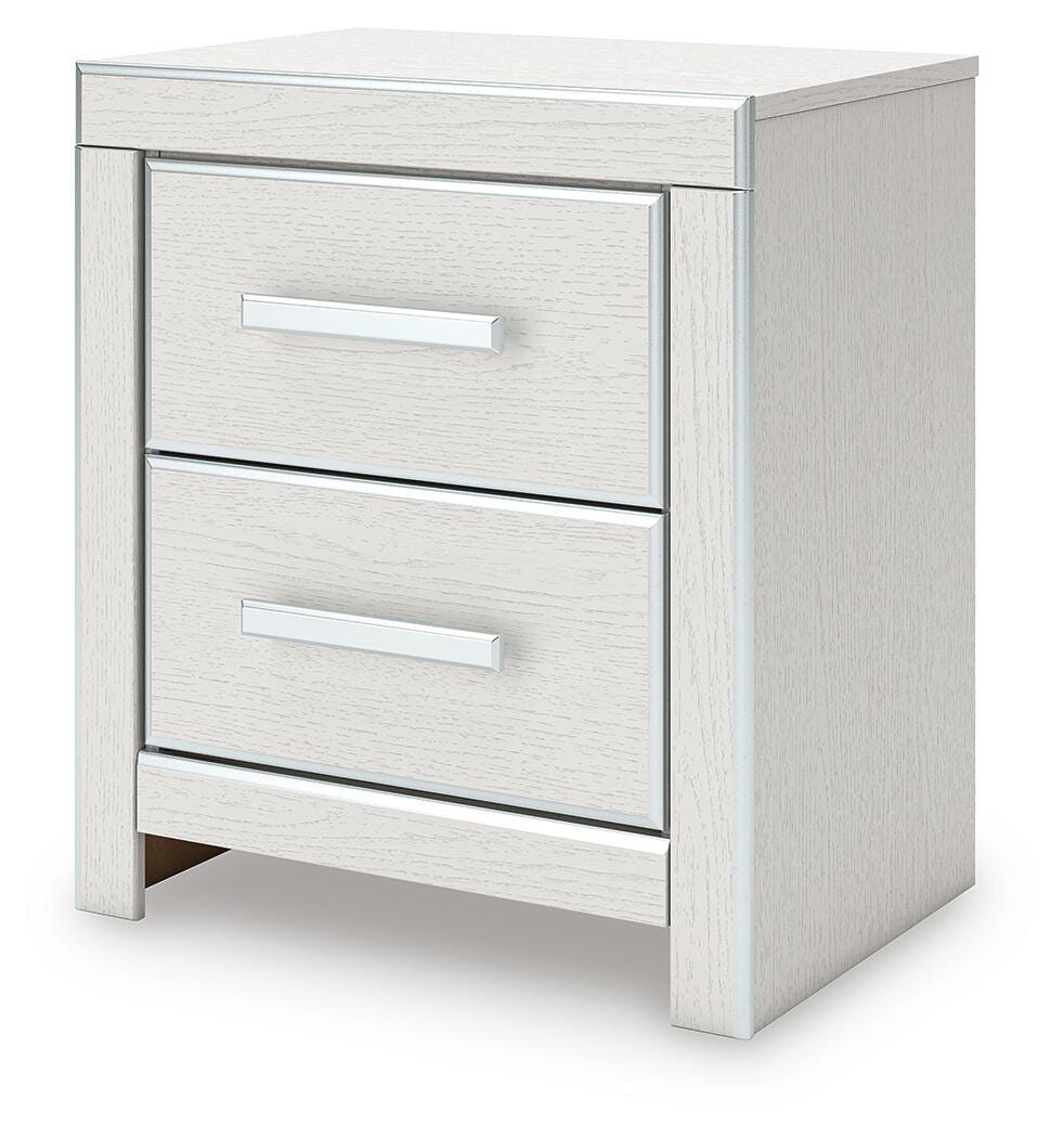 Zuraleus Queen Upholstered Panel Platform Bed, Dresser, Mirror, Chest and Nightstand
