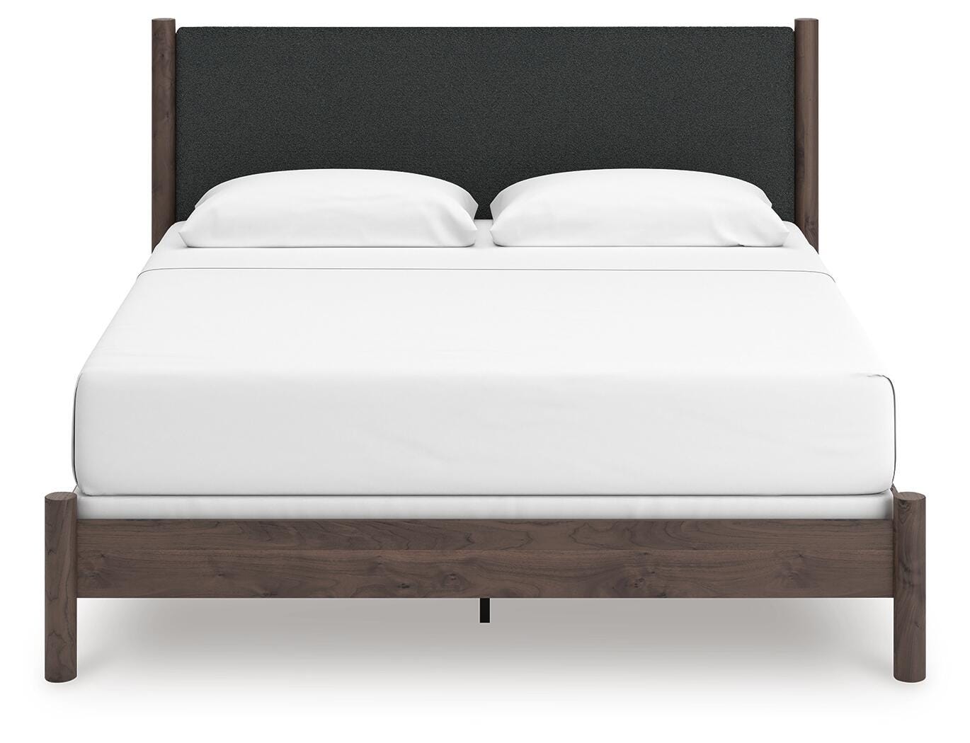 Pamytta King Upholstered Panel Bed, Dresser, Mirror, Chest and Nightstand