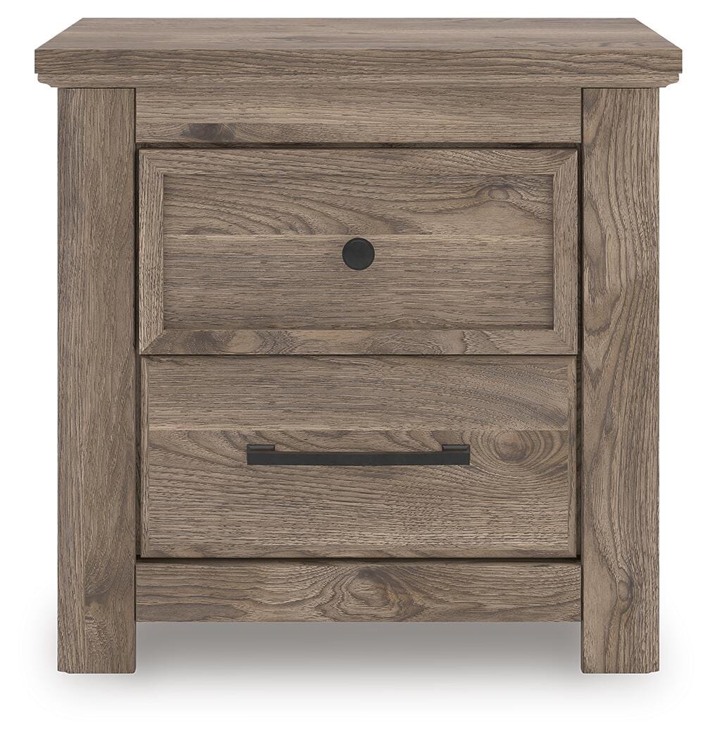 Rusticott King Poster Bed, Dresser, Mirror and Nightstand