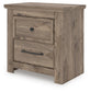 Rusticott Queen Panel Bed with Mirrored Dresser and Nightstand