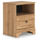 Aleaport Twin Panel Bed with Mirrored Dresser and Nightstand