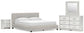 Zuraleus California King Upholstered Bed, Dresser, Mirror and Nightstand