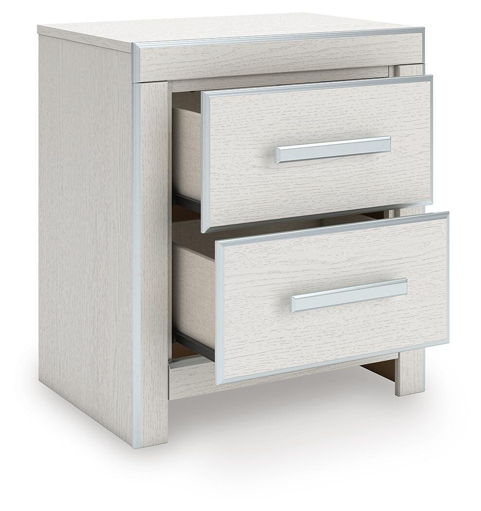 Zuraleus California King Upholstered Bed, Dresser, Mirror and Nightstand