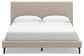 Cielden California King Upholstered Bed with Roll Slats, Dresser, Mirror and Nightstand