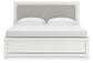 Zuraleus King Upholstered Panel Bed, Dresser and Mirror
