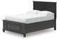 Lanolee Full Panel Storage Bed, Dresser and Mirror