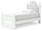 Kozlani Twin Upholstered Panel Storage Bed, Dresser, Mirror and Nightstand