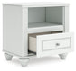 Kozlani Twin Upholstered Panel Storage Bed, Dresser, Mirror and Nightstand