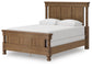 Rowlenstown Queen Poster Bed with Mirrored Dresser and Nightstand
