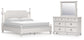 Rowlenstown California King Poster Bed, Dresser and Mirror