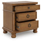 Rowlenstown California King Poster Bed with Mirrored Dresser and Nightstand
