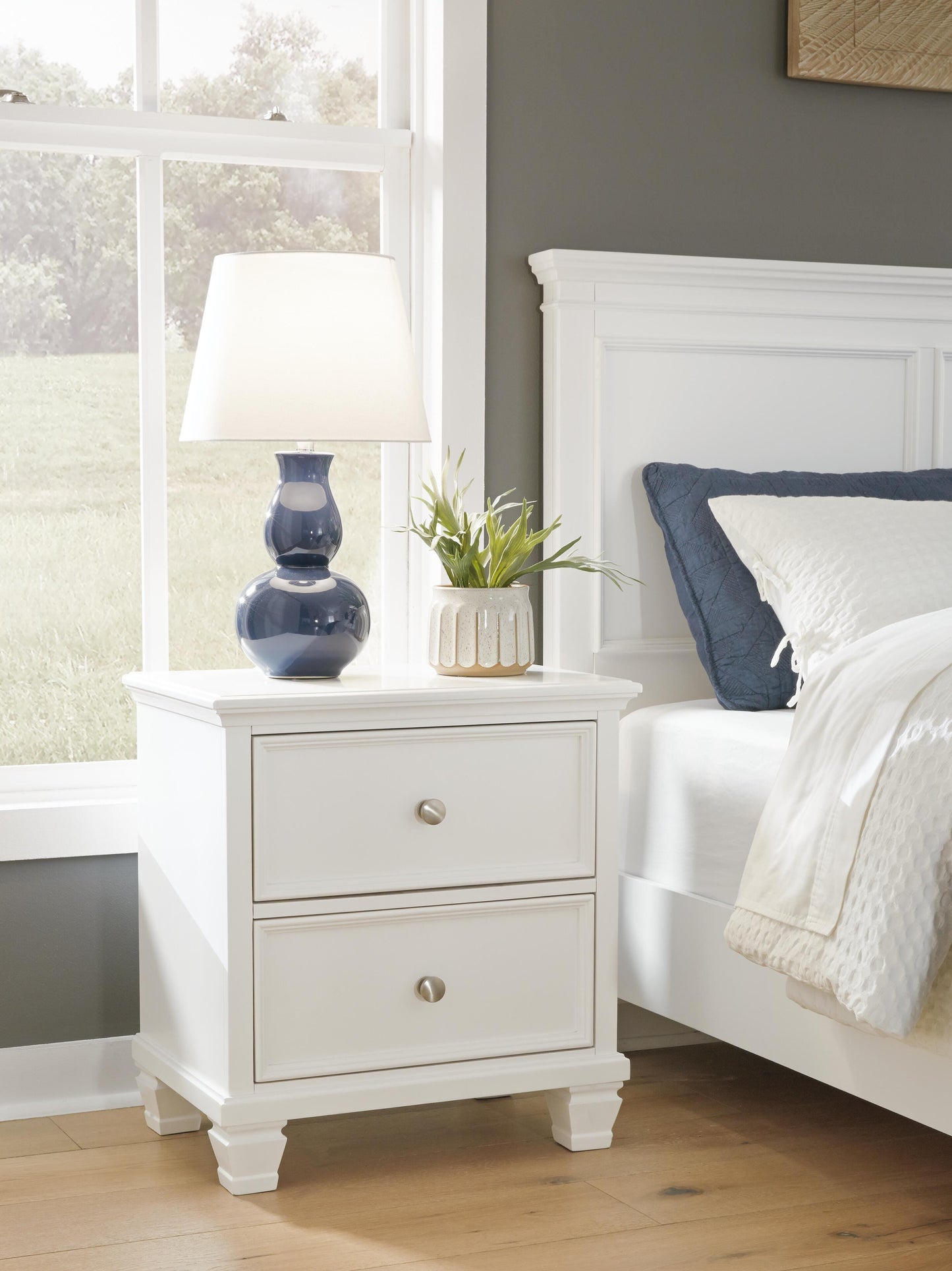 Fortman Full Panel Storage Bed, Dresser, Mirror and Nightstand
