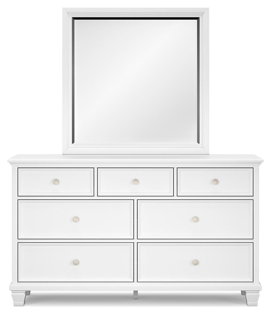 Fortman Twin Panel Storage Bed, Dresser, Mirror and Nightstand