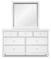 Fortman Twin Panel Storage Bed, Dresser, Mirror and Nightstand