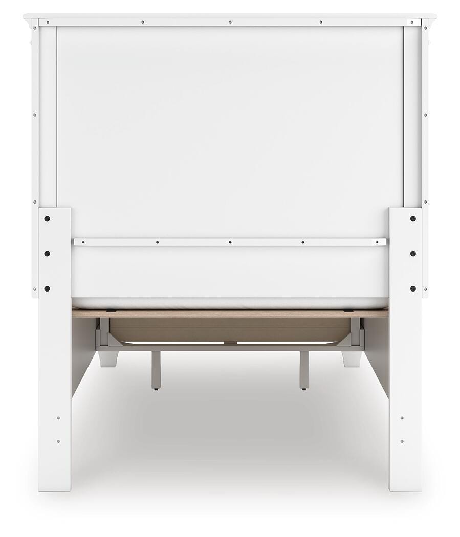 Fortman Twin Panel Storage Bed, Dresser, Mirror and Nightstand