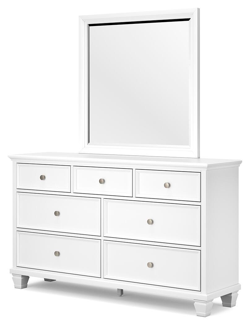 Fortman Twin Panel Storage Bed, Dresser and Mirror