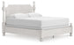 Rowlenstown California King Poster Bed, Dresser, Mirror and Nightstand