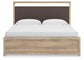 Kinlanni King Upholstered Panel Bed, Dresser, Mirror and Nightstand
