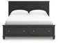 Lanolee California King Panel Storage Bed, Dresser, Mirror and Nightstand
