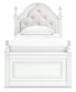 Kozlani Twin Upholstered Panel Bed with Storage