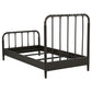 Rocco All Wood Water Pipe Open Frame Twin Bed Dark Bronze