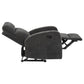 Hamilton 3-piece Chenille Manual Reclining Sofa Set Charcoal Grey