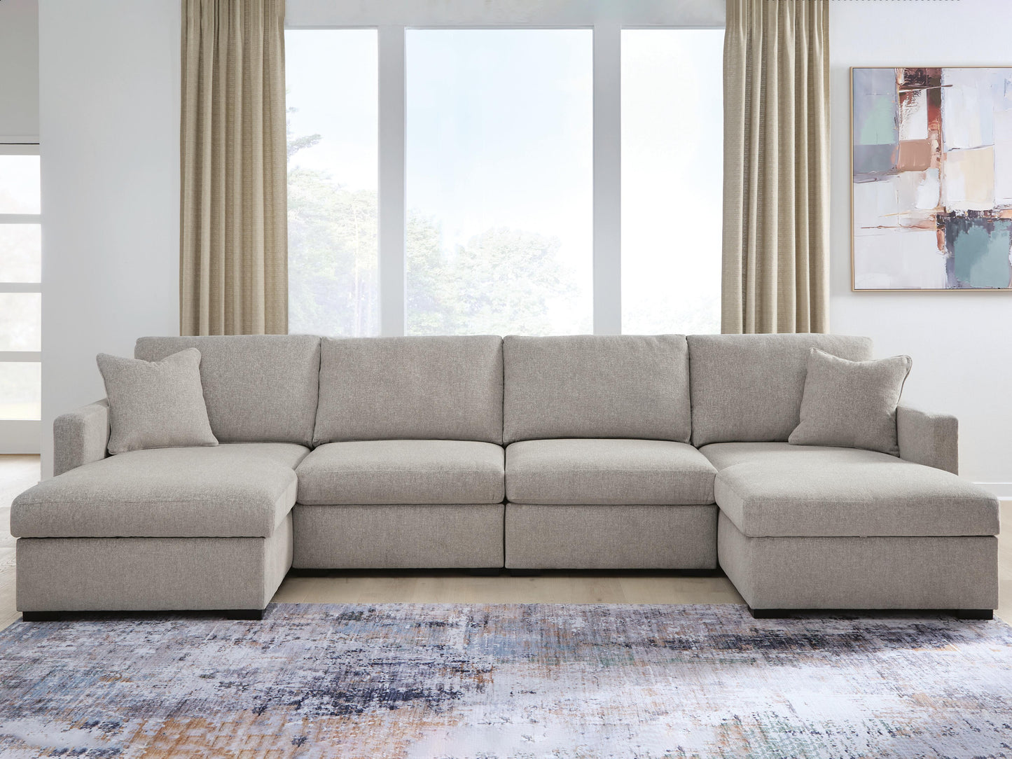 ModMax Luxe 4-Piece Double Chaise Sectional