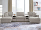 ModMax Luxe 5-Piece Double Chaise Sectional with Audio Consoles