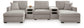 ModMax Luxe 5-Piece Double Chaise Sectional with Audio Consoles