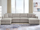 ModMax Luxe 4-Piece Double Storage Chaise Sectional