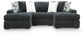 Midnight-Madness 3-Piece Double Chaise Sectional