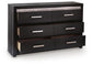 Shoralli Six Drawer Dresser