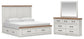 Savonport King Panel Storage Bed, Dresser and Mirror