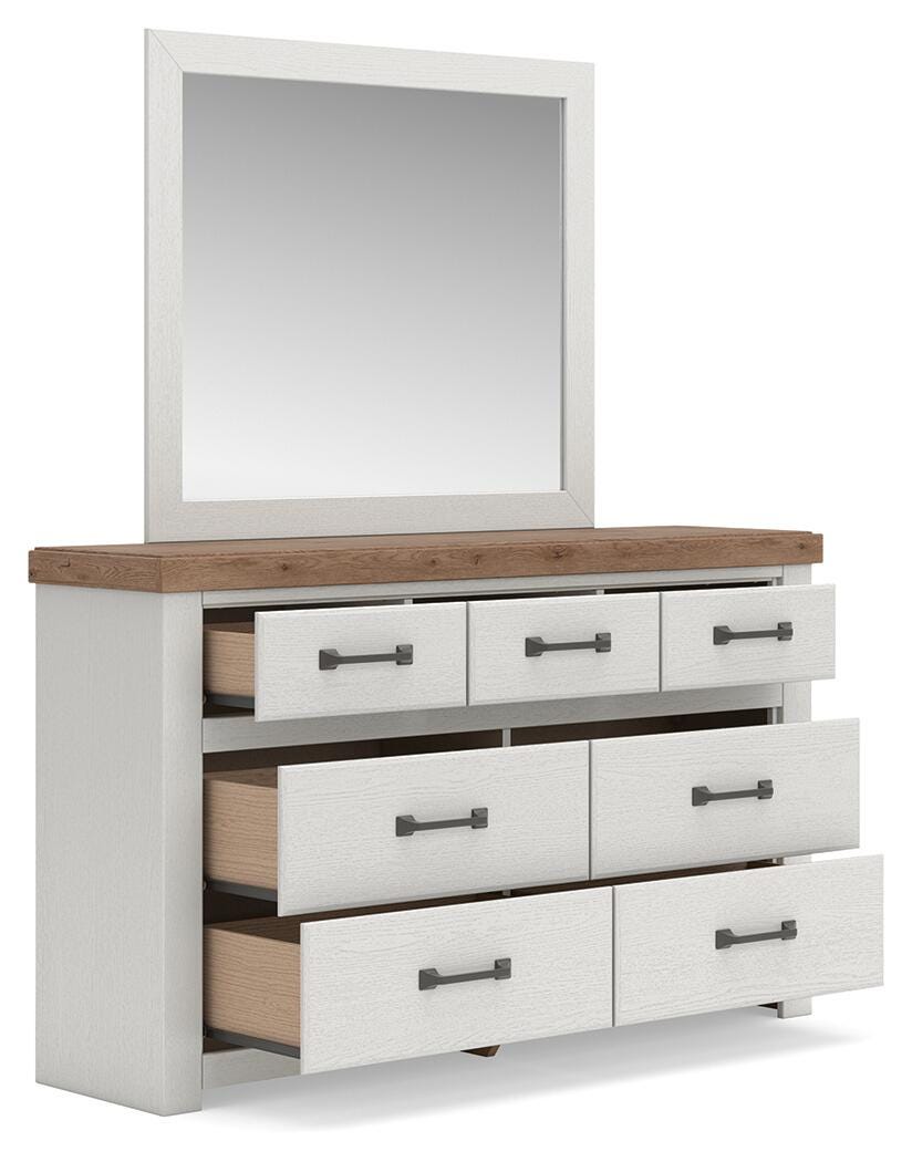 Savonport King Panel Bed. Dresser, Mirror and Nightstand