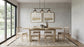 Decker 82-inch Rectangular Wood Dining Table Natural Oak