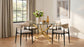 Bradbury Fabric Upholstered Dining Arm Chair Beige (Set of 2)
