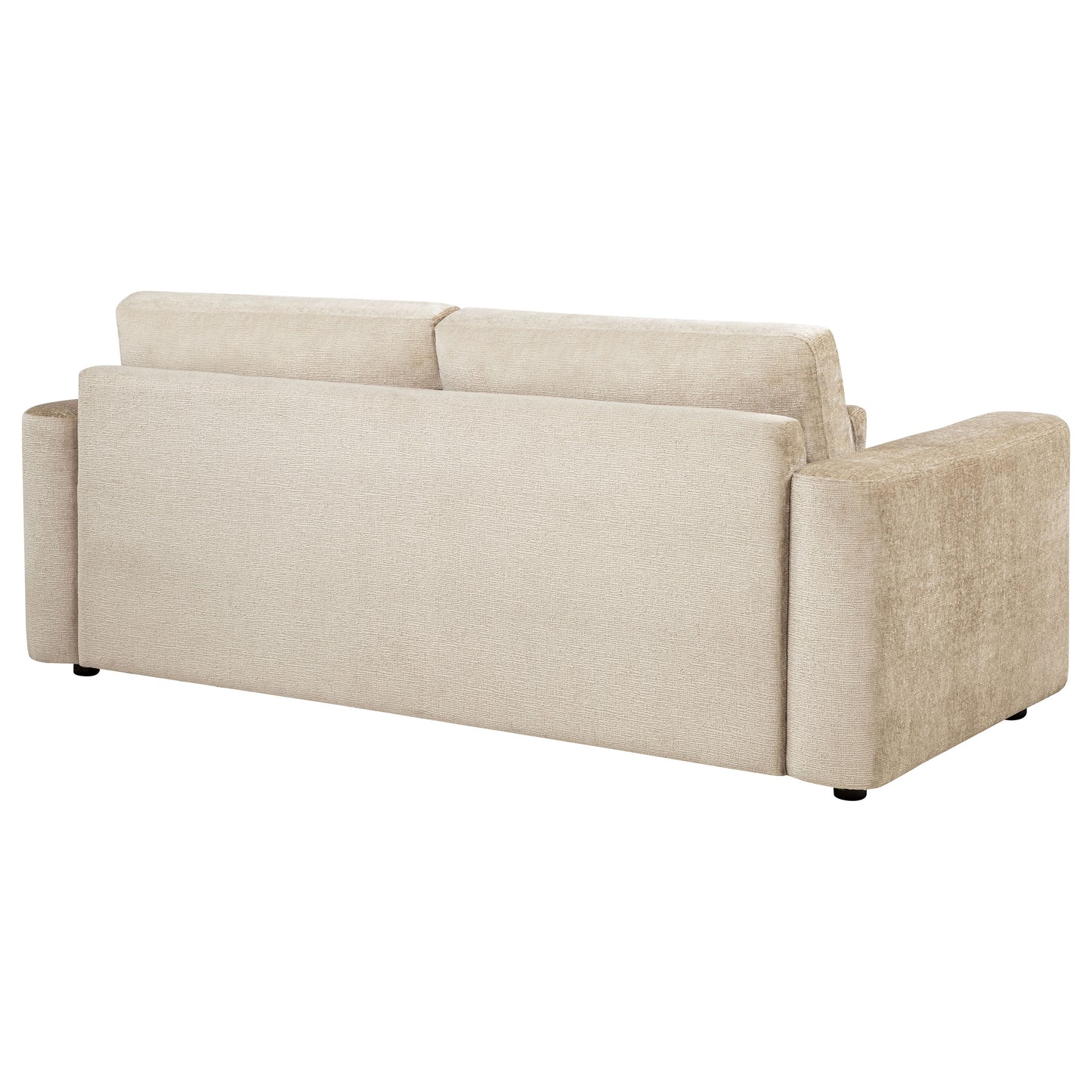 Amador Chenille Upholstered Track Arm Sofa Camel