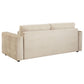 Amador 2-piece Chenille Upholstered Track Arm Sofa Set Camel