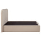 Anders Upholstered Full Storage Lift Platform Bed Beige