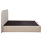 Anders Upholstered Eastern King Storage Lift Platform Bed Beige
