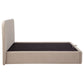 Anders Upholstered Queen Storage Lift Platform Bed Beige