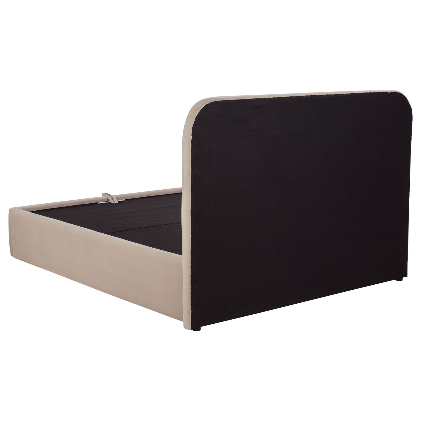 Anders Upholstered Queen Storage Lift Platform Bed Beige