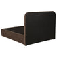 Anders Upholstered Full Storage Lift Platform Bed Chocolate