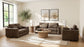 Amador Chenille Upholstered Track Arm Sofa Chocolate