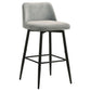 Mellor Fabric Upholstered Swivel Bar Chair Grey (Set of 2)