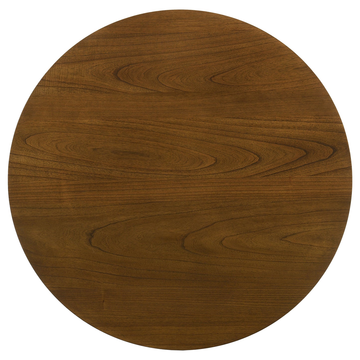 Mueller 48-inch Round Mindi Veneer Dining Table Brown