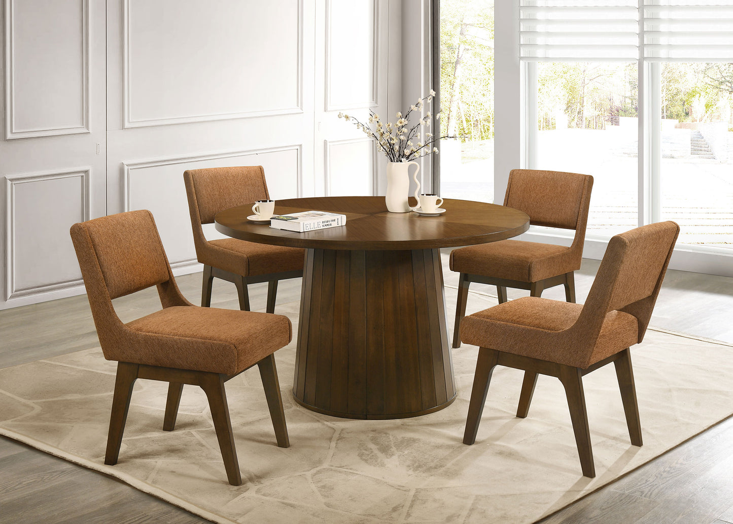 Galindo Upholstered Dining Side Chair Nutmeg (Set of 2)