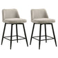 Mellor Fabric Upholstered Swivel Counter Chair Slate Brown (Set of 2)