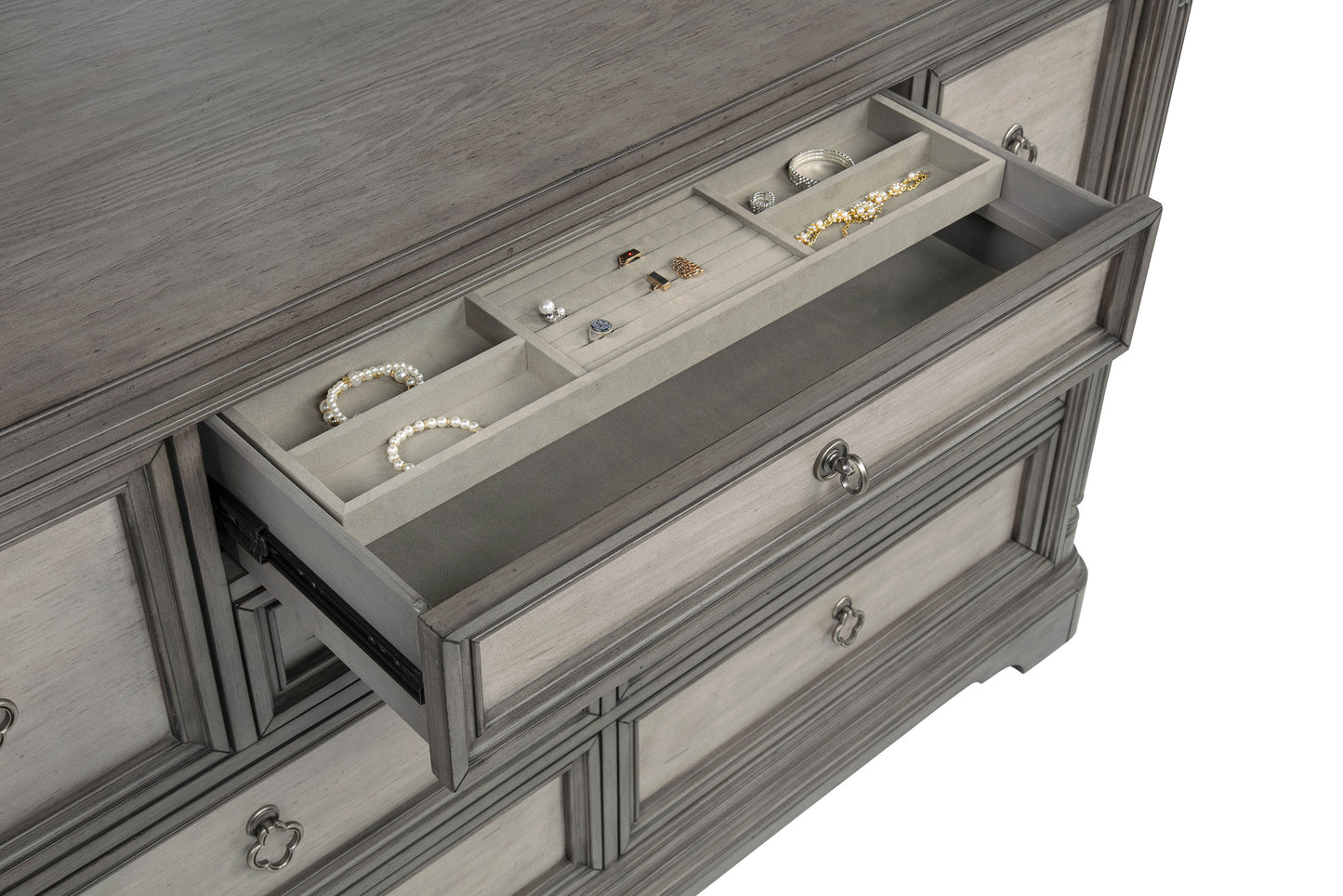 Cresswell 4-piece Queen Storage Bedroom Set Weathered Taupe